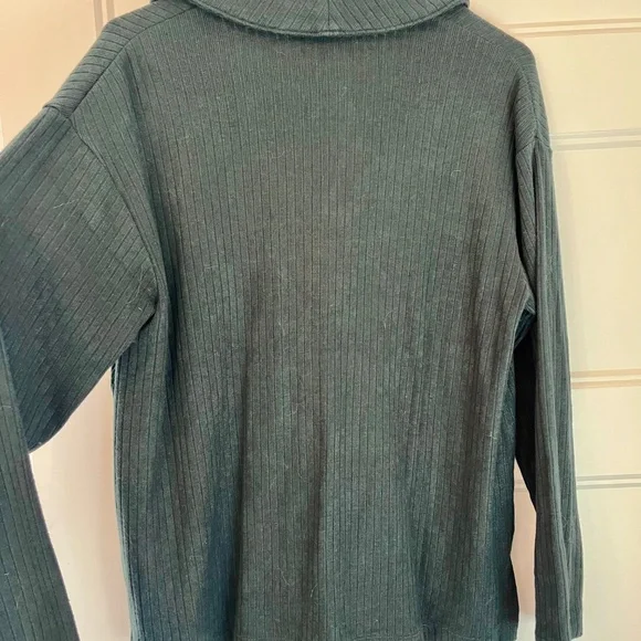 Madewell Relaxed Long Sleeve Polo Tee - Picture 7 of 8